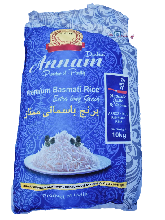 Basmati Extra Long Grain Rice 10kg ANNAM PREMIUM