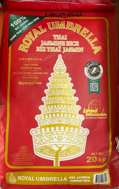 Jasmine Rice 20kg ROYAL UMBRELLA THAI