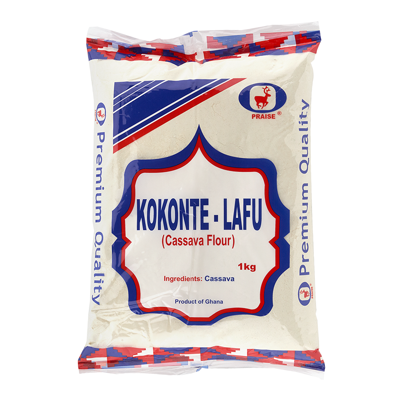 Cassava Flour/ Kokonte / Lafun 1kg PRAISE