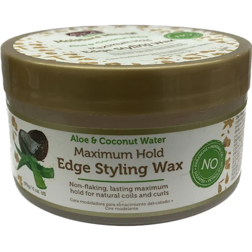 African Pride Moist Miracle Aloe & Coconut Edge Styling Wax 6oz